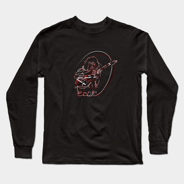 Eddie lineart Long Sleeve T-Shirt by Glap